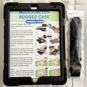 iPad 10.2 Case Black Multi-Function Rugged Case, Brand New in Packaging ZenRich